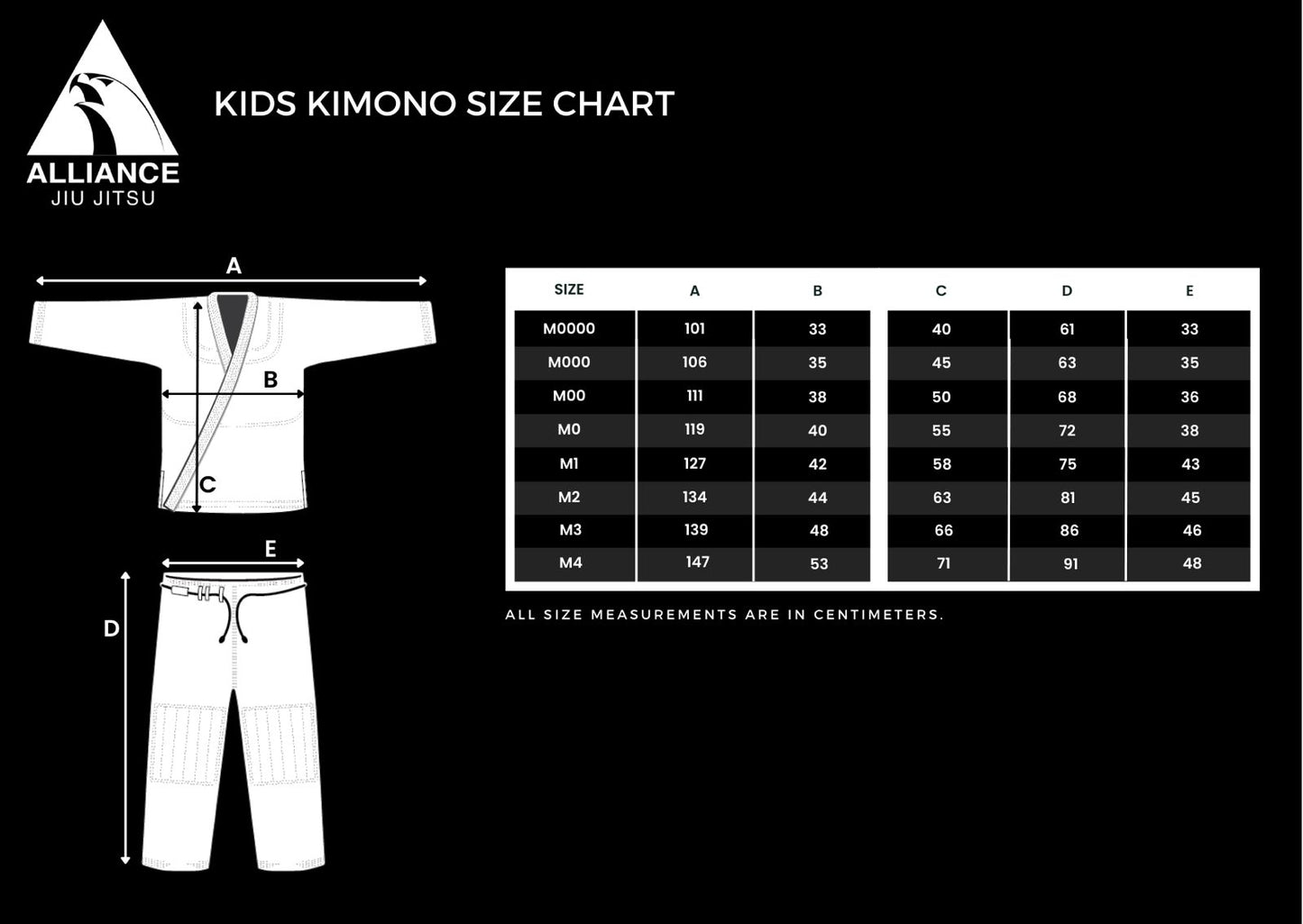 Kimono Azul Kids Alliance Oficial